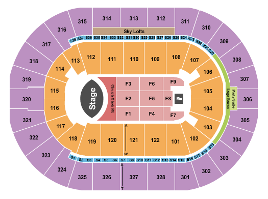 BOK Center Eric Church Seating Chart